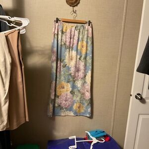 Floral Pastel Pencil Skirt